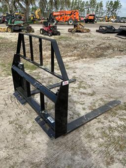 Unused Kivel 42in 2,000lb Skid Steer Forks and Frame