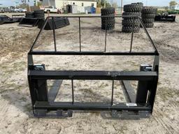 Unused Kivel 42in 2,000lb Skid Steer Forks and Frame