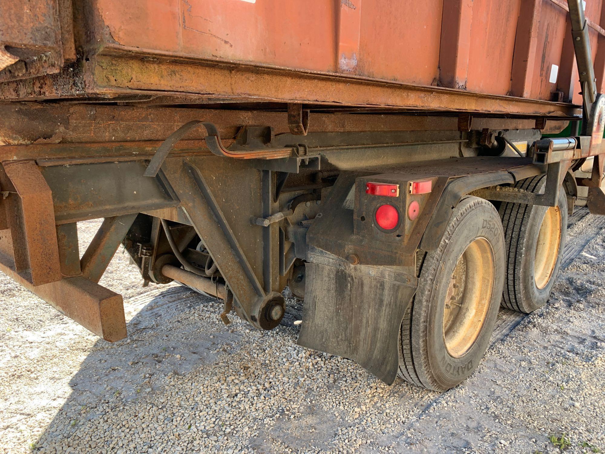 1991 Kenworth T800 T/A Rolloff Truck with Dumpster