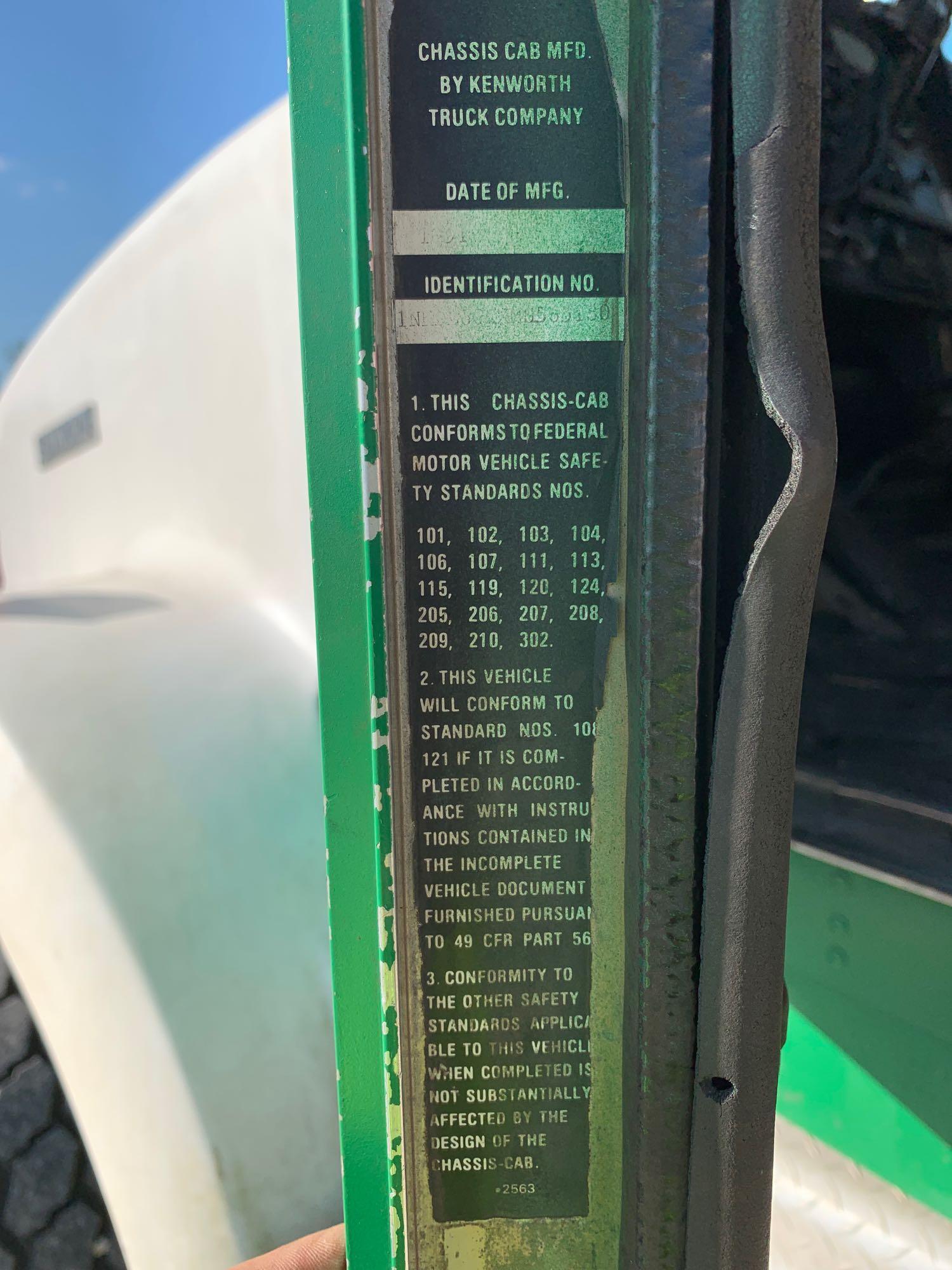 1991 Kenworth T800 T/A Rolloff Truck with Dumpster