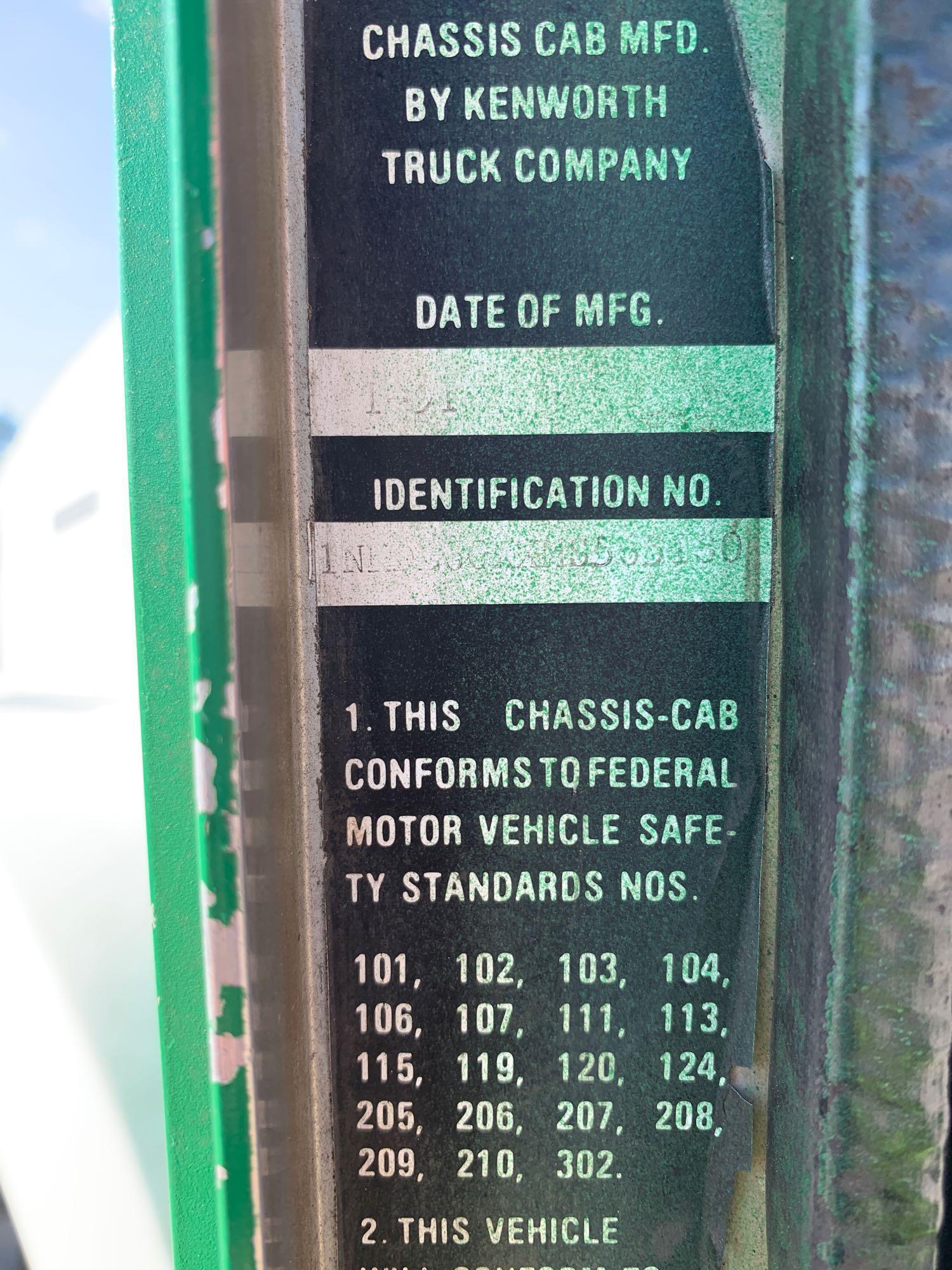 1991 Kenworth T800 T/A Rolloff Truck with Dumpster