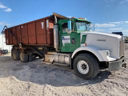 1991 Kenworth T800 T/A Rolloff Truck with Dumpster