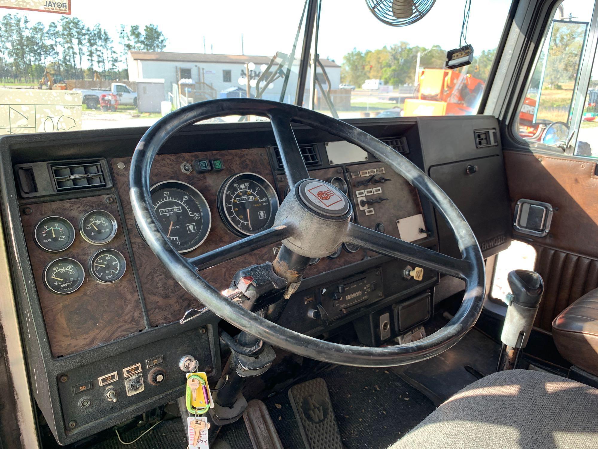 1991 Kenworth T800 T/A Rolloff Truck with Dumpster