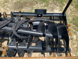 Unused 2021 Wolverine Skid Steer Auger and Bits