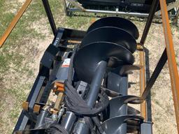 Unused 2021 Wolverine Skid Steer Auger and Bits