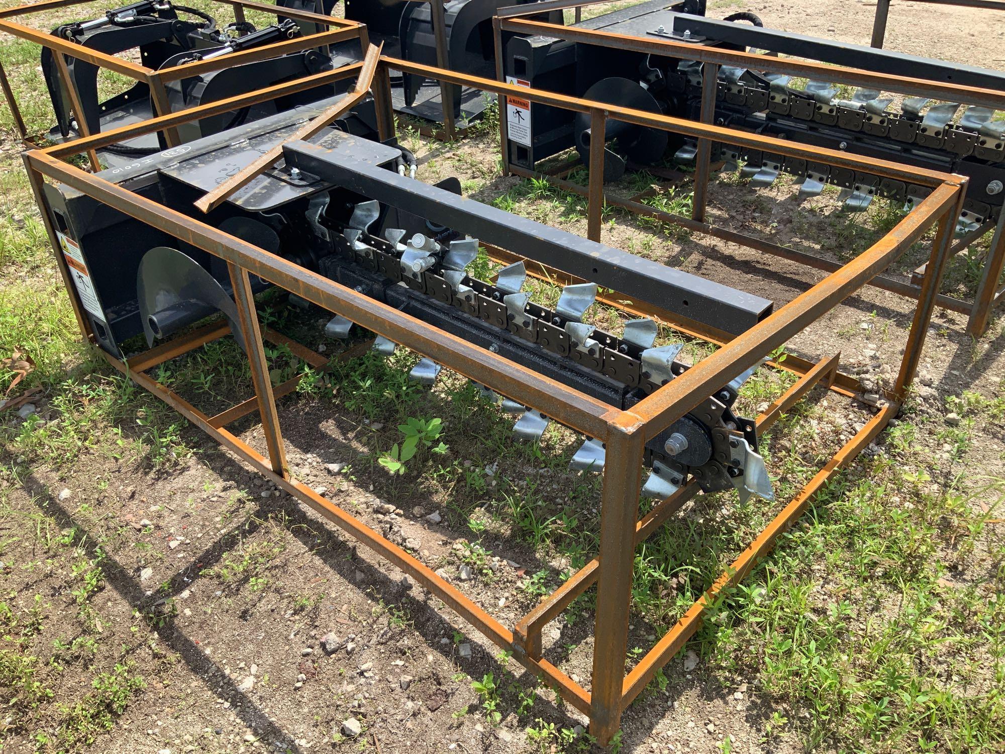 Unused 2021 Wolverine 48in Skid Steer Trencher Attachment
