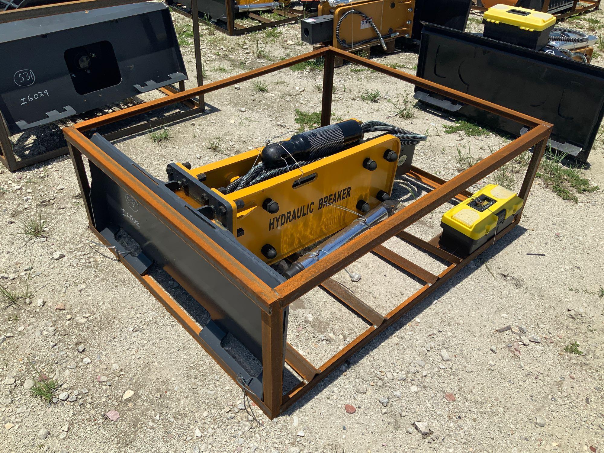 Unused 2021 Wolverine Skid Steer Concrete Breaker