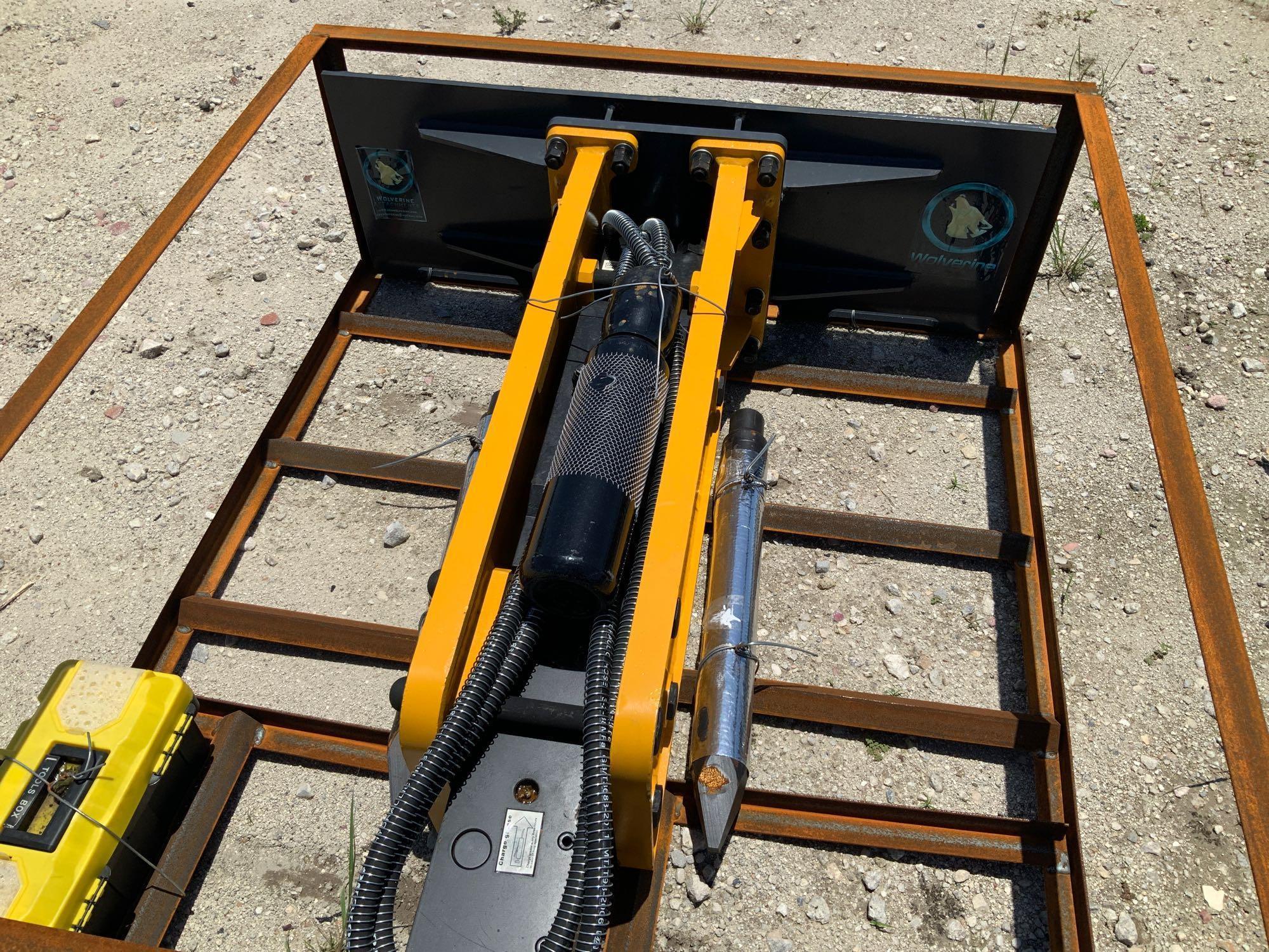 Unused 2021 Wolverine Skid Steer Concrete Breaker