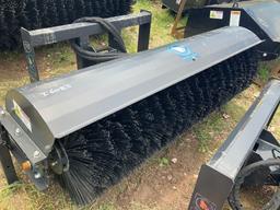 Unused 2021 Wolverine Skid Steer Angle Broom