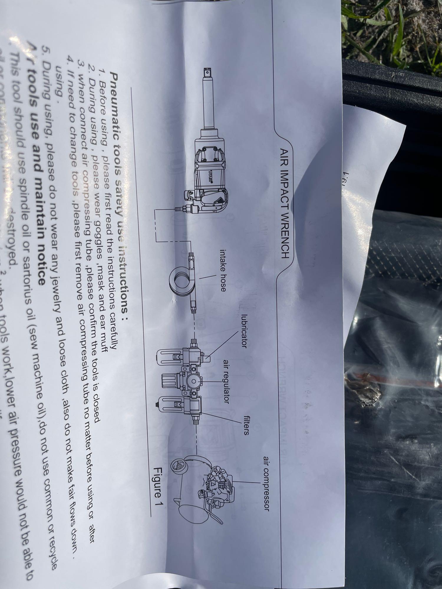 Unused 1in Air Impact wrench
