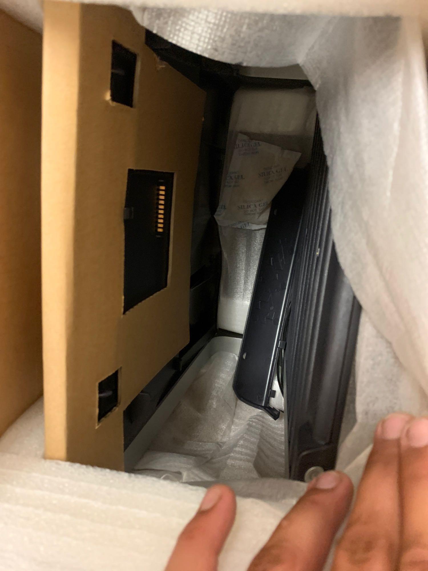 Misc Electronics (3 Dock Sta, Box of Misc, 2 Monitors, 2 Monitor Stands, 4 Printer/Scanners,