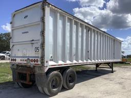 2010 Warren WHDT-4848-2-AS 48ft Walking Floor T/A Refuse Trailer