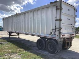 2010 Warren WHDT-4848-2-AS 48ft Walking Floor T/A Refuse Trailer