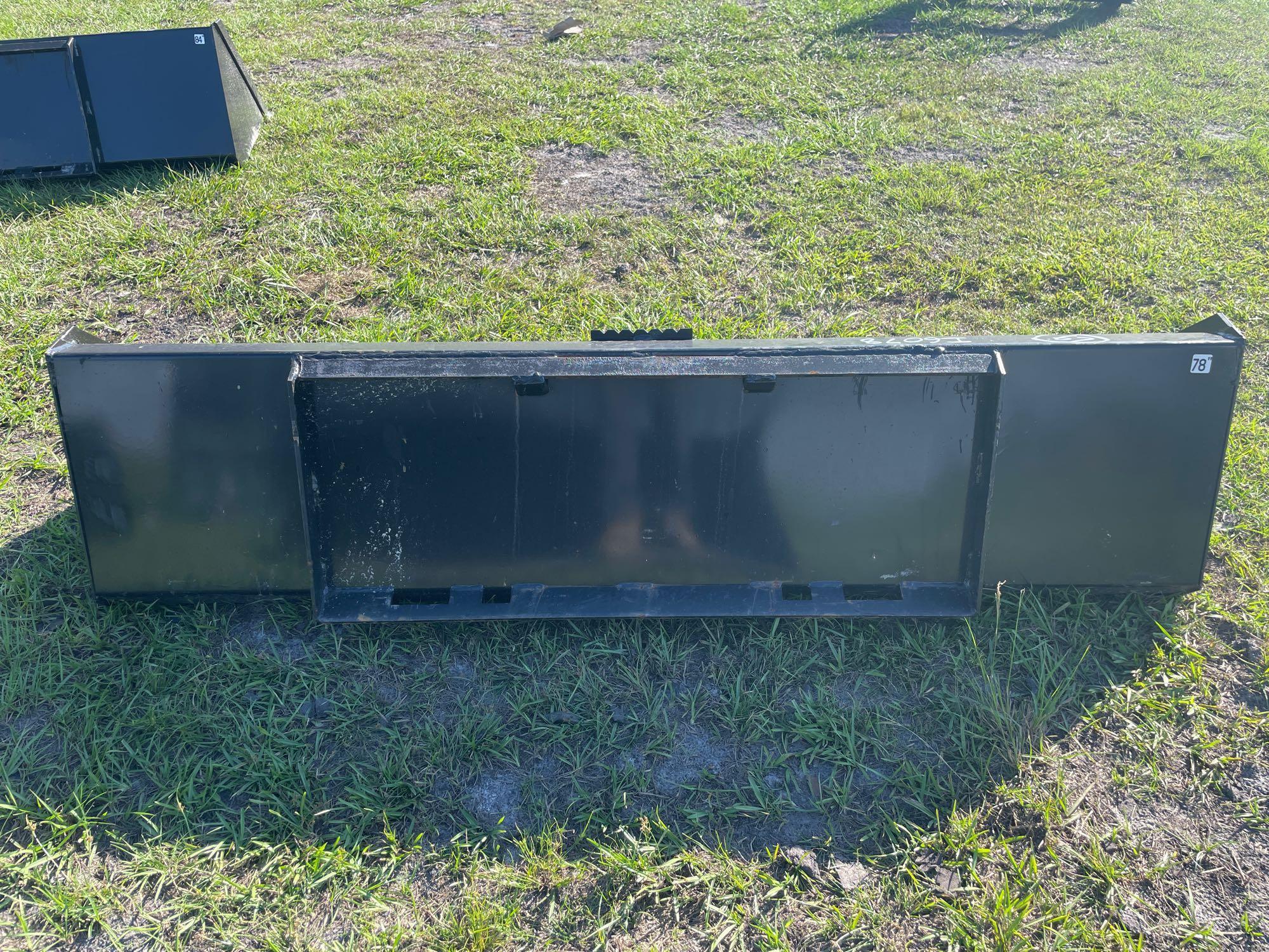 Unused 78in Skid Steer bucket