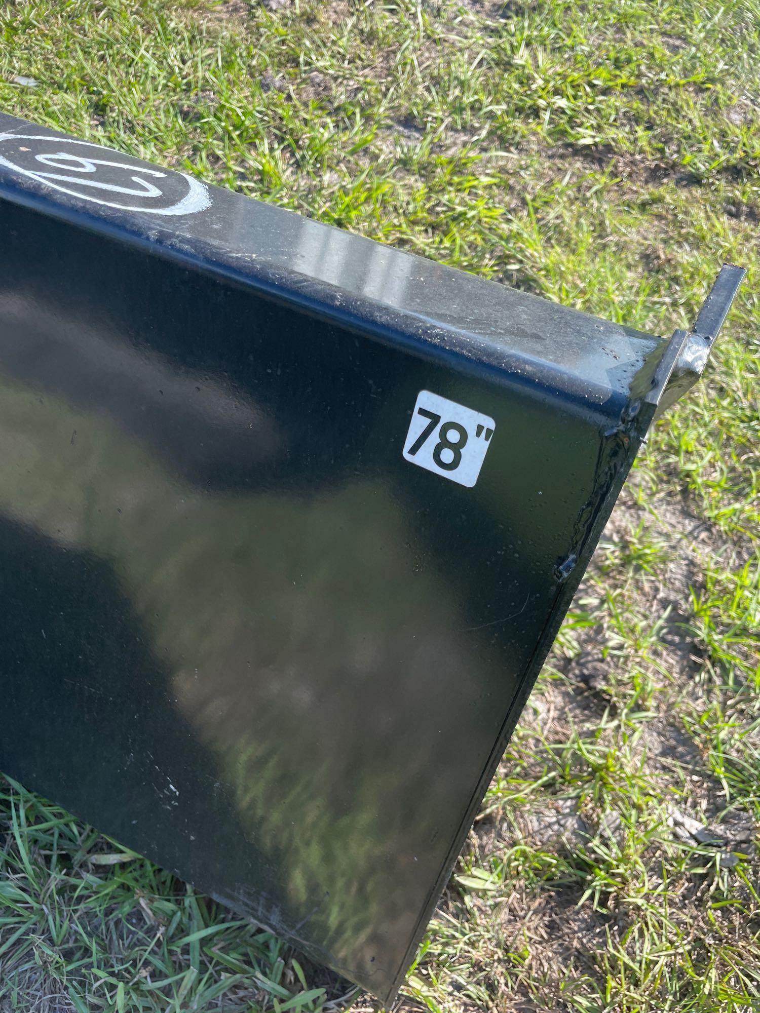 Unused 78in Skid Steer bucket
