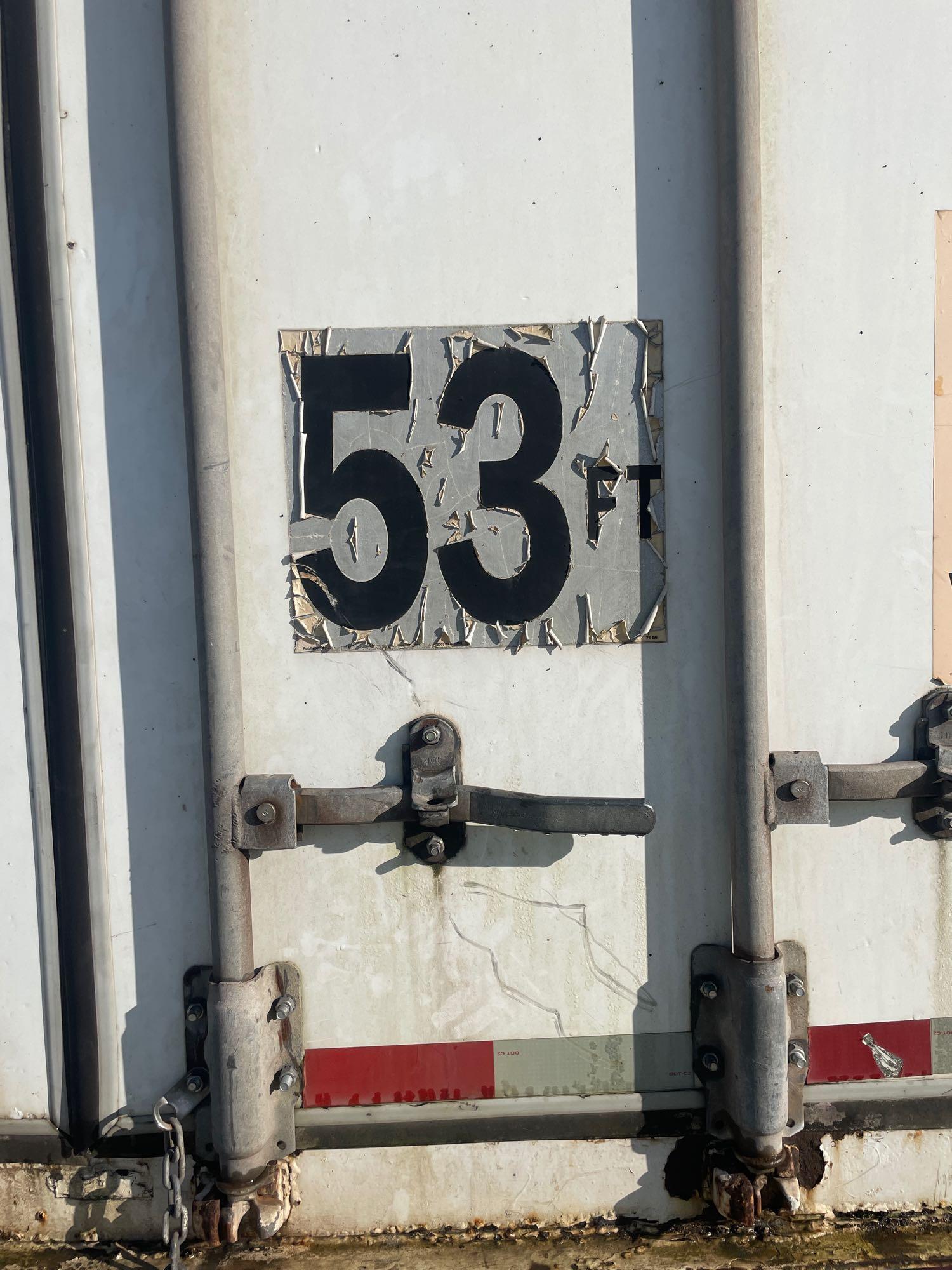 2000 Wabash 53ft T/A Box Van Semi Trailer