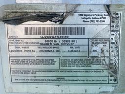 2000 Wabash 53ft T/A Box Van Semi Trailer