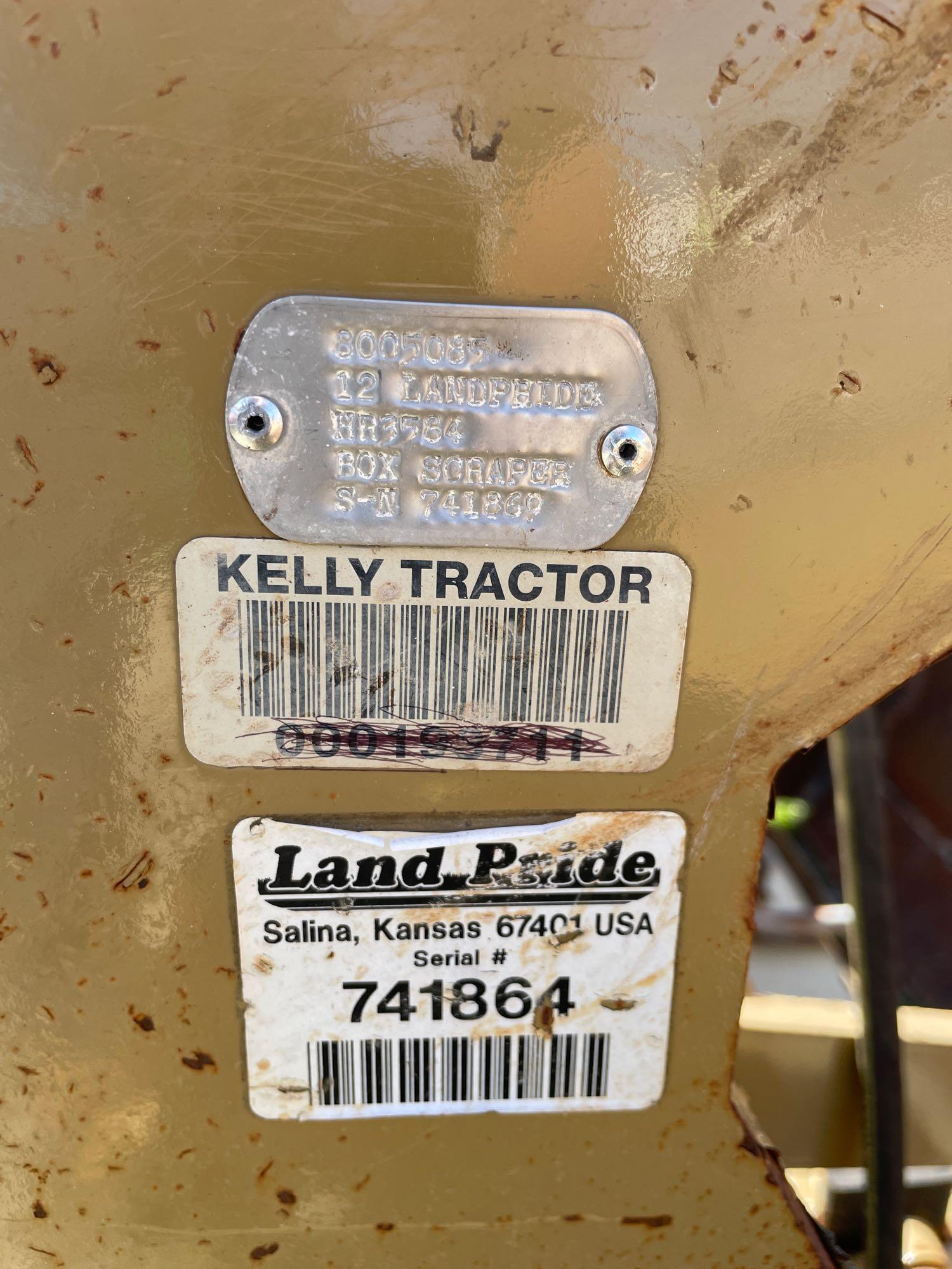 2012 Landpride HR3584 84in Box Blade with Scarifier