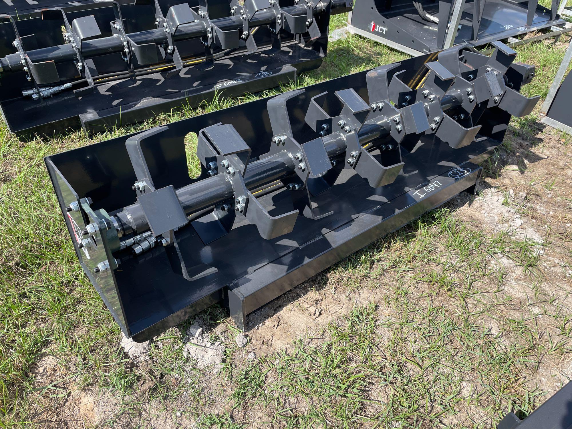 Unused 72in JCT Skid Steer Rotary Tiller