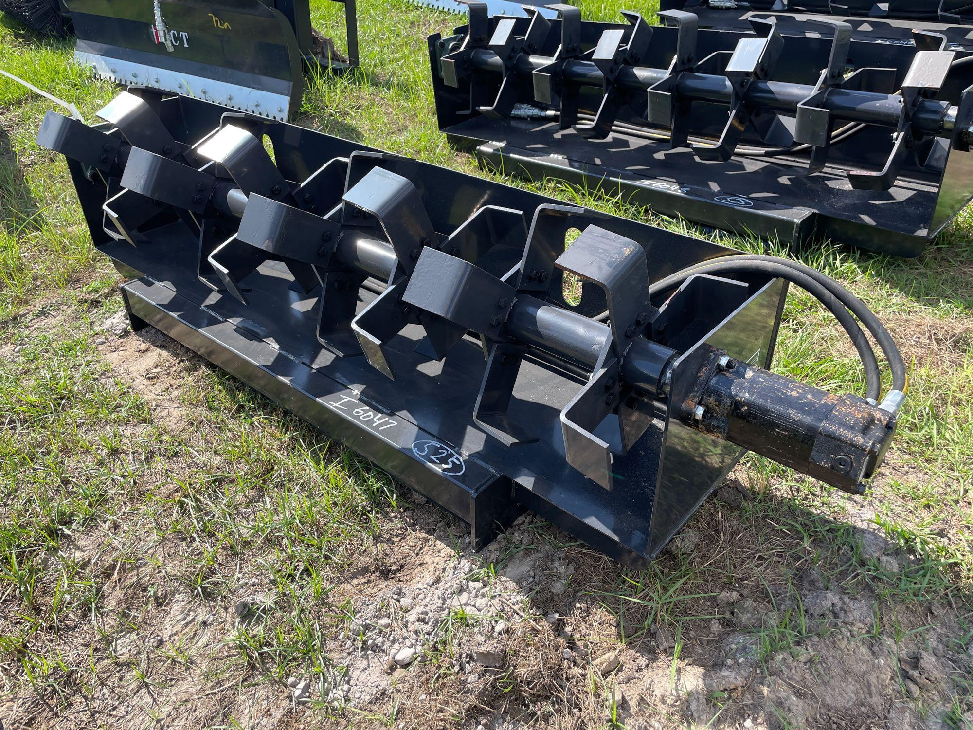 Unused 72in JCT Skid Steer Rotary Tiller