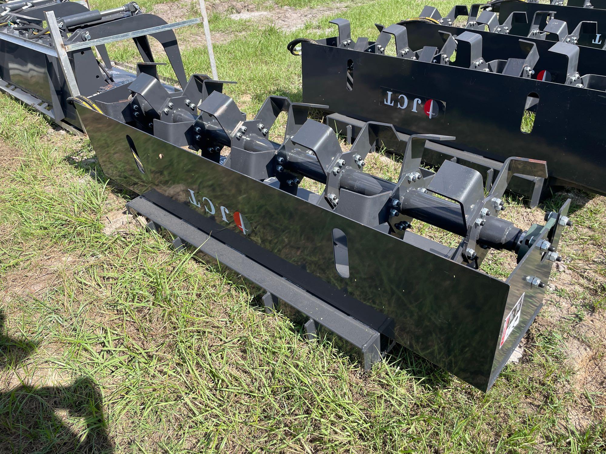 Unused 72in JCT Skid Steer Rotary Tiller