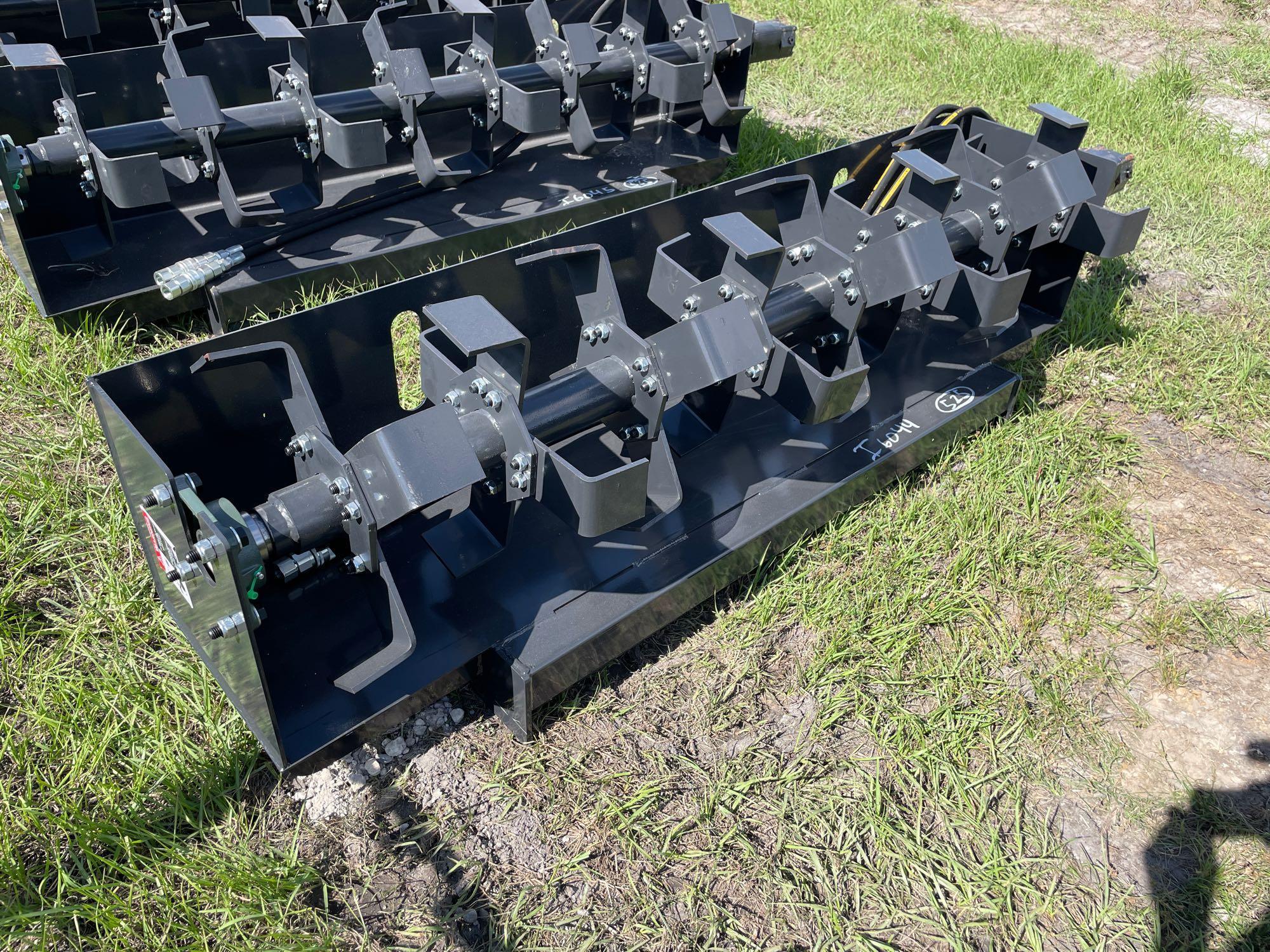 Unused 72in JCT Skid Steer Rotary Tiller