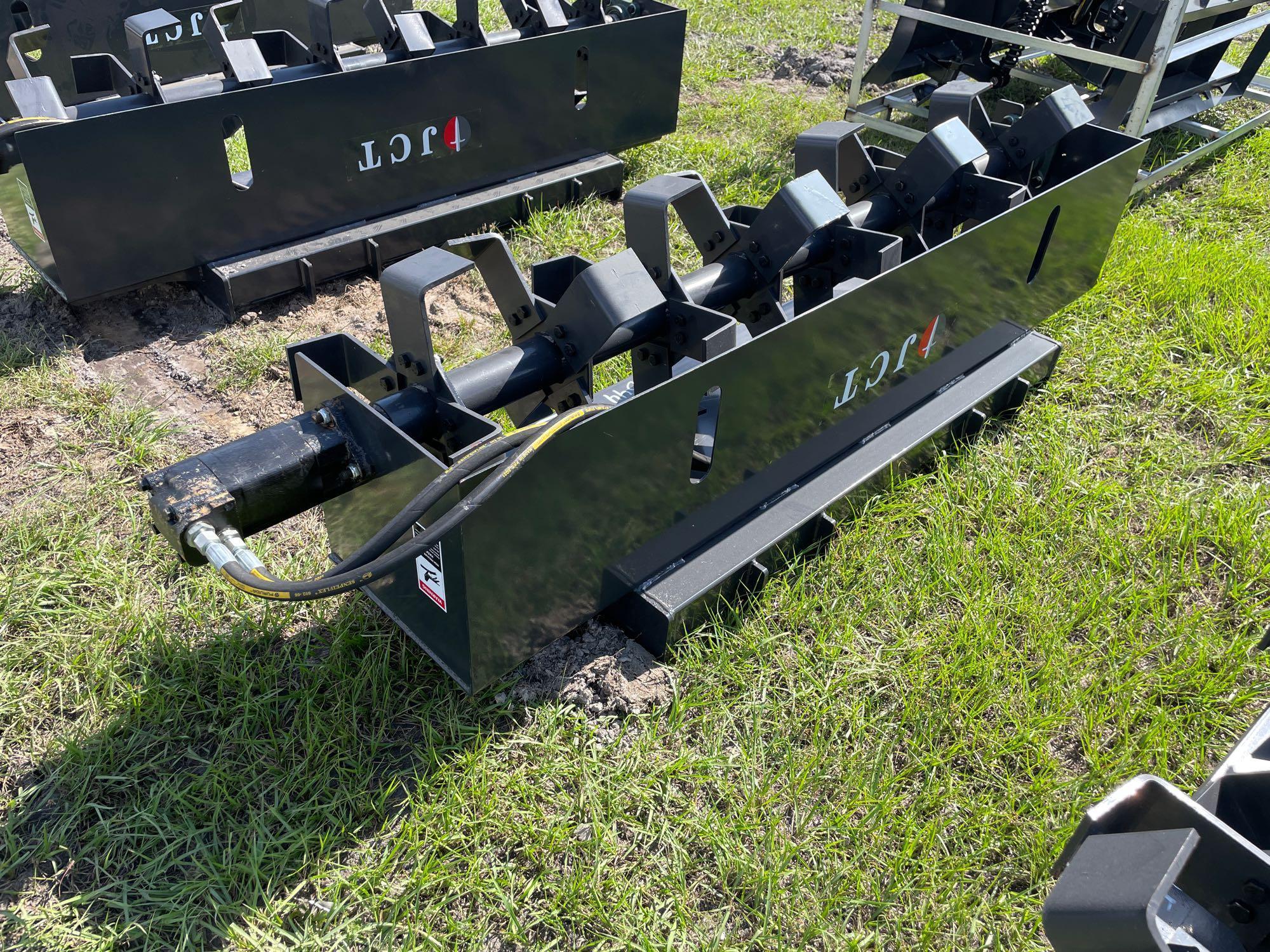 Unused 72in JCT Skid Steer Rotary Tiller
