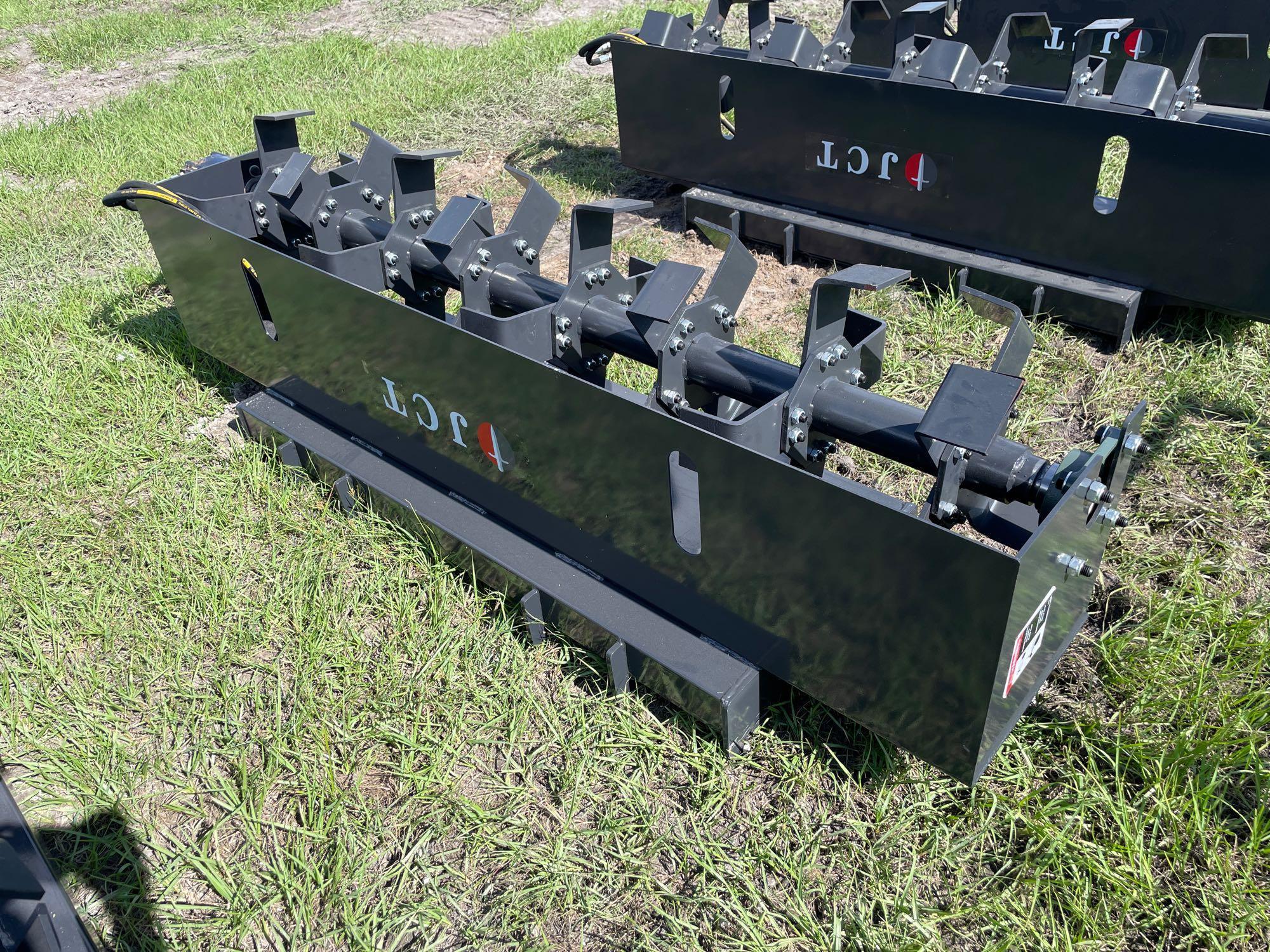 Unused 72in JCT Skid Steer Rotary Tiller