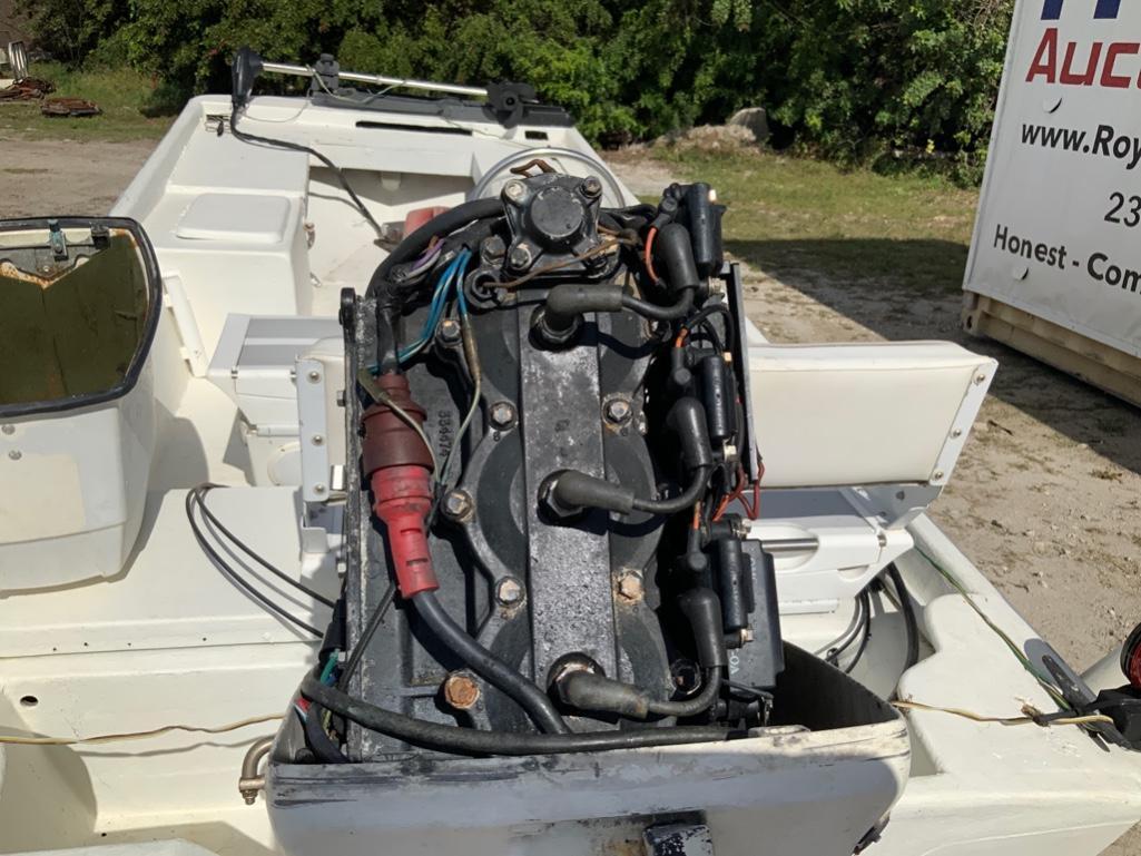 1987 Griff Craft Motor Boat with Trailer
