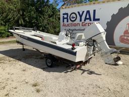 1987 Griff Craft Motor Boat with Trailer
