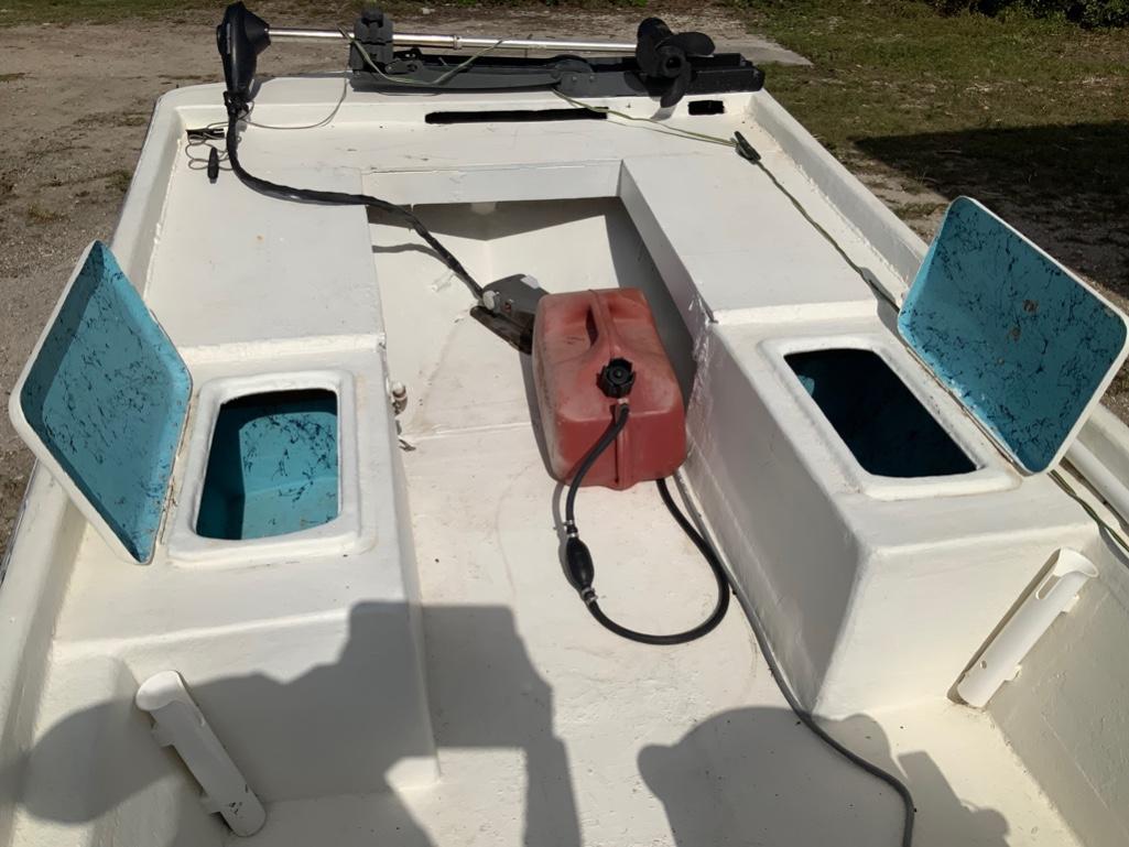 1987 Griff Craft Motor Boat with Trailer