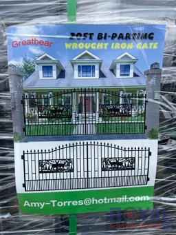 Unused Greatbear 20FT Bi-Parting Wrought Iron Gate