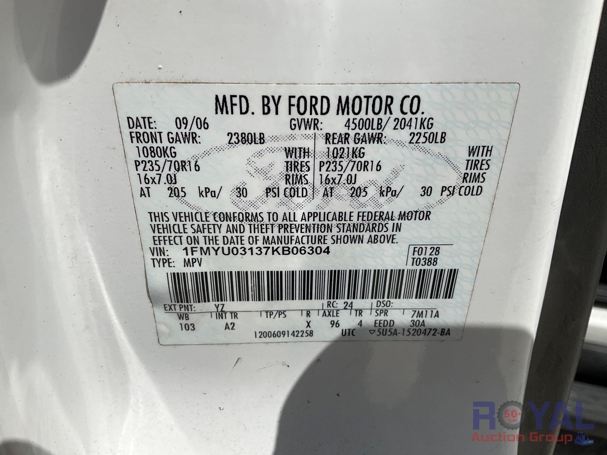 2007 Ford Escape SUV
