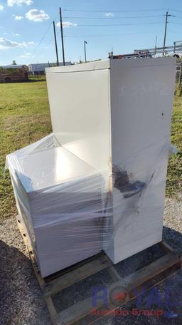 (2) Metal Filing Cabinets