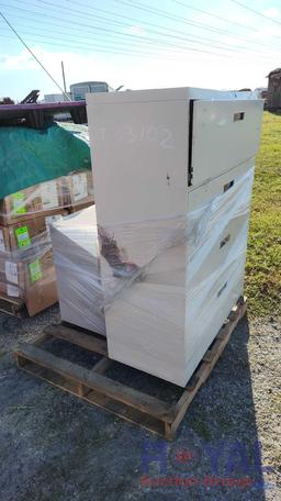 (2) Metal Filing Cabinets