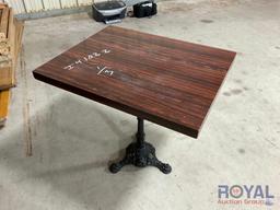 Small Square Table, Cabinet and File Cabinet
