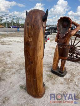 Large Wooden Totem Pole