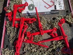 5,400 lbs. Ratchet Binders and 5/16 20 ft. G70 Chains