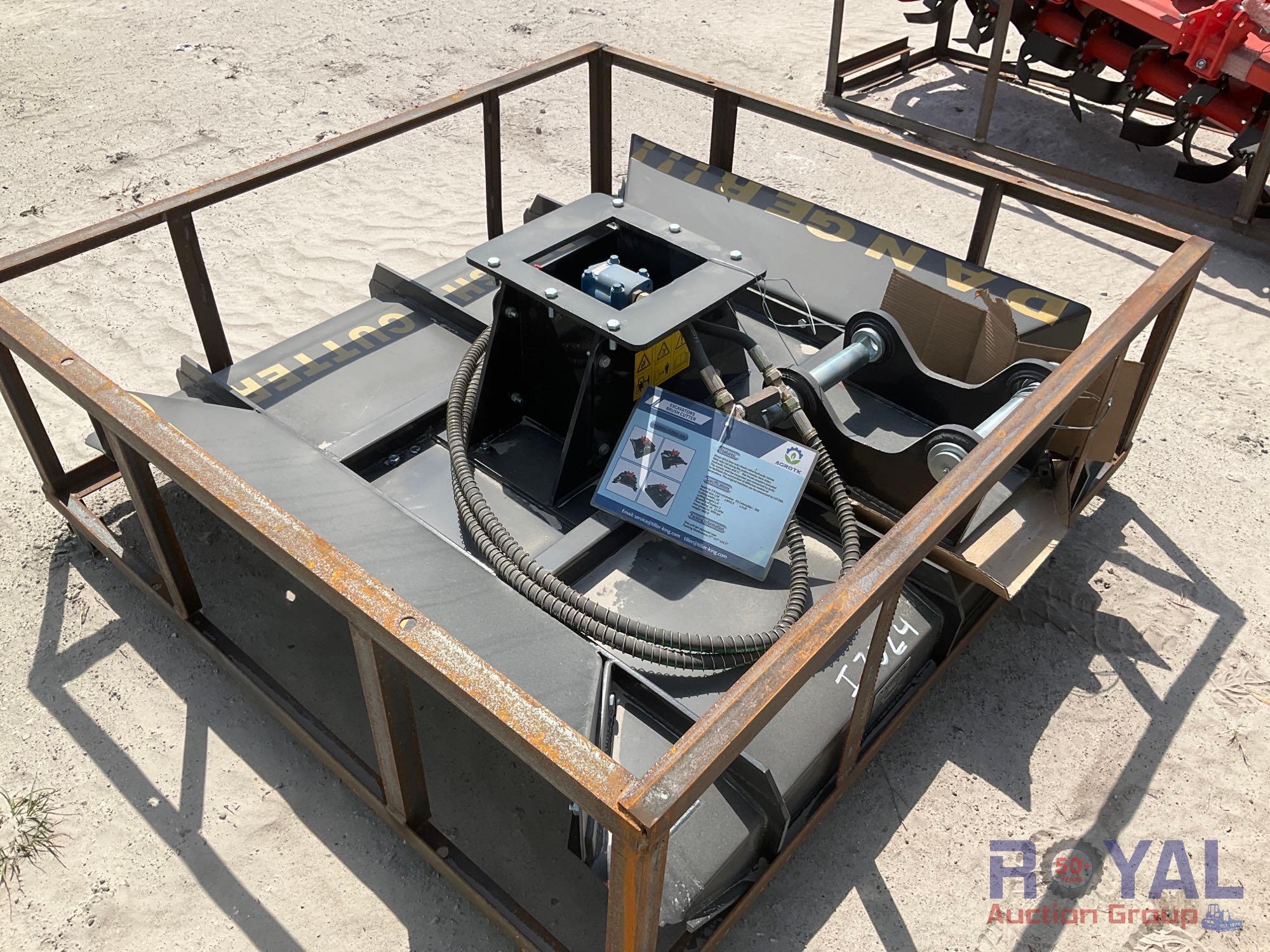 2022 Agrotk EXRC54 Brush Cutter Excavator Attachment