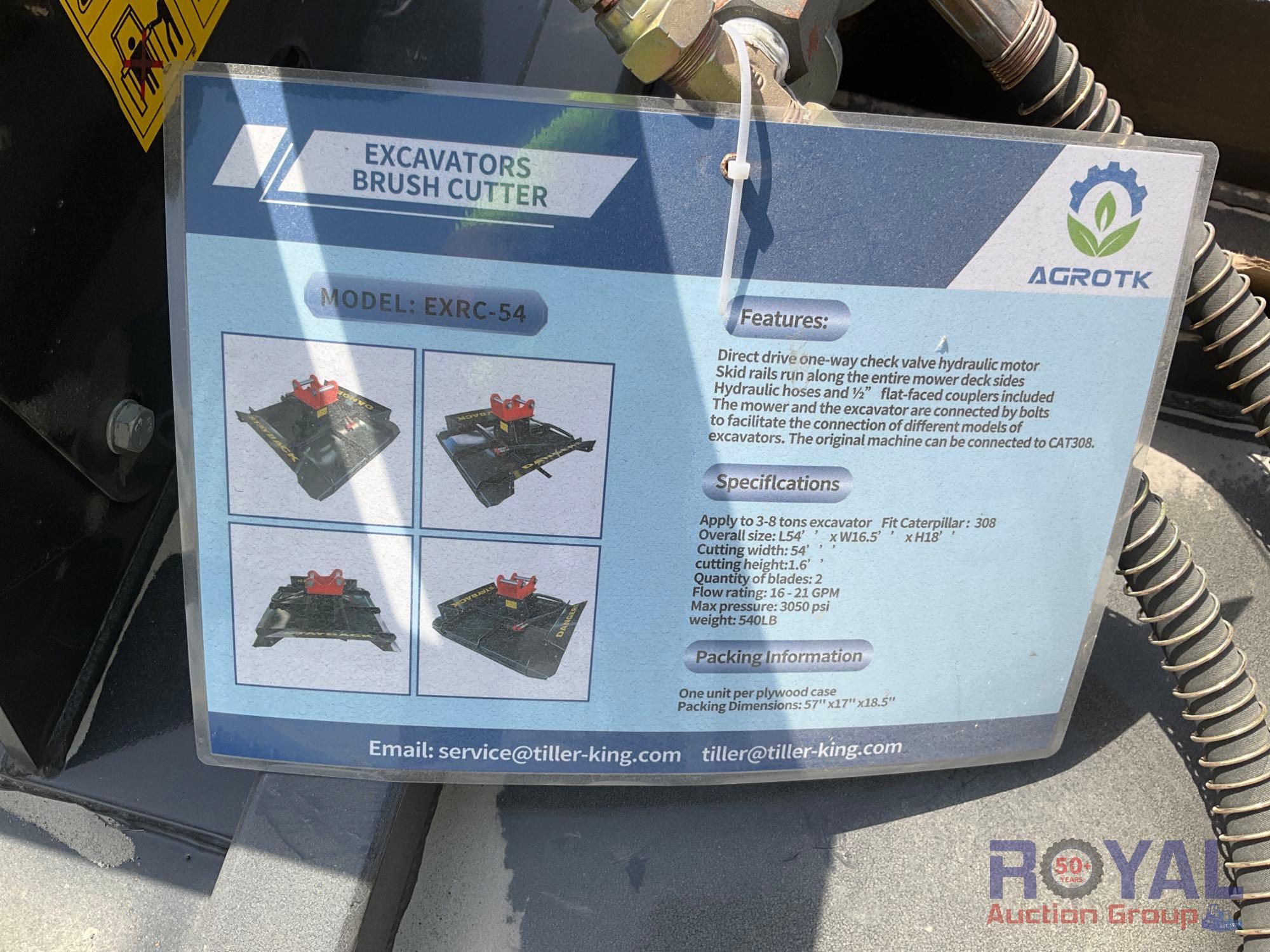 2022 Agrotk EXRC54 Brush Cutter Excavator Attachment