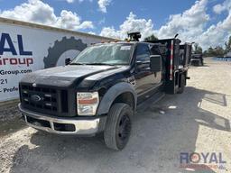 2008 Ford F550 4x4 Flatbed Truck