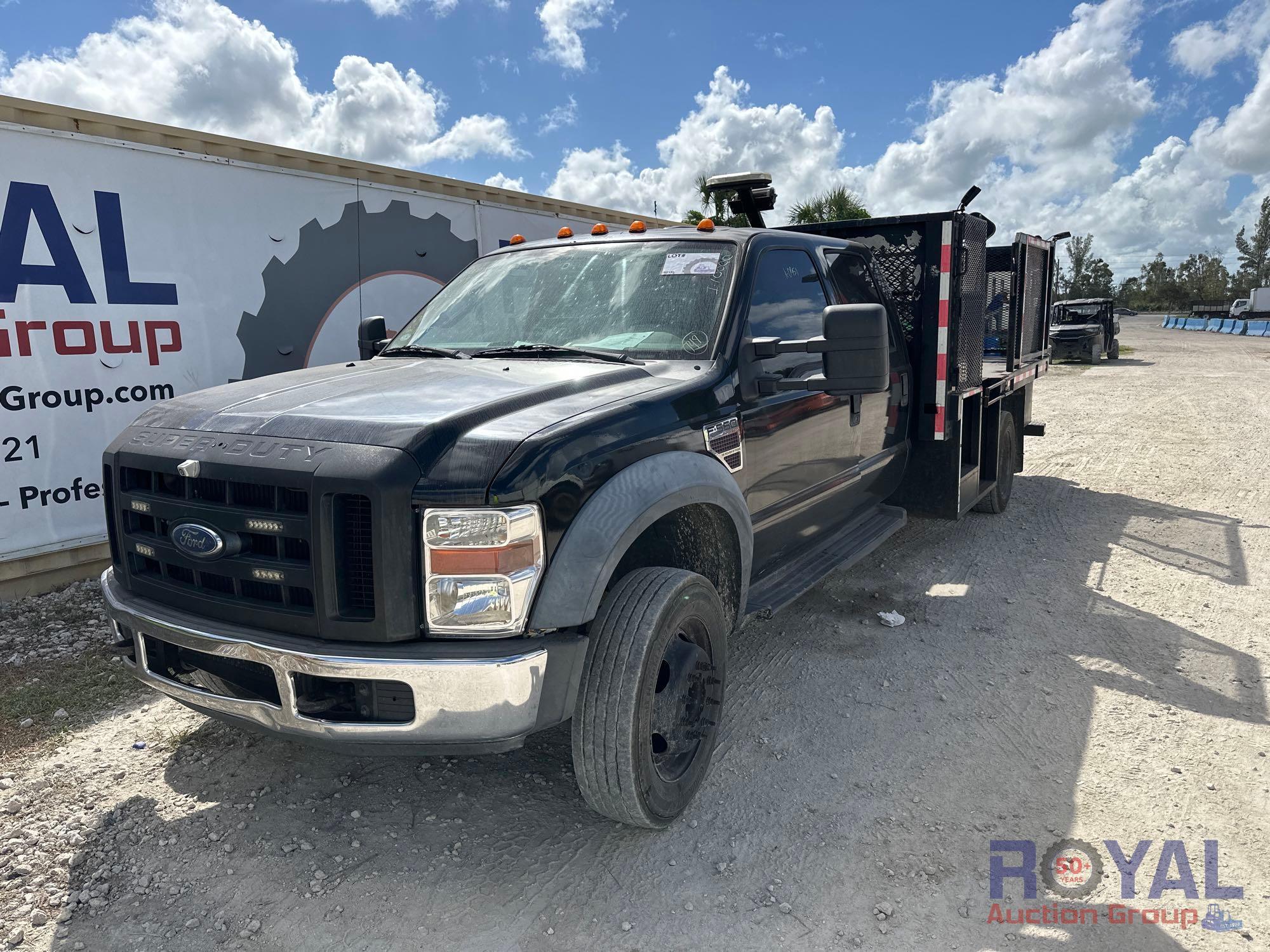 2008 Ford F550 4x4 Flatbed Truck