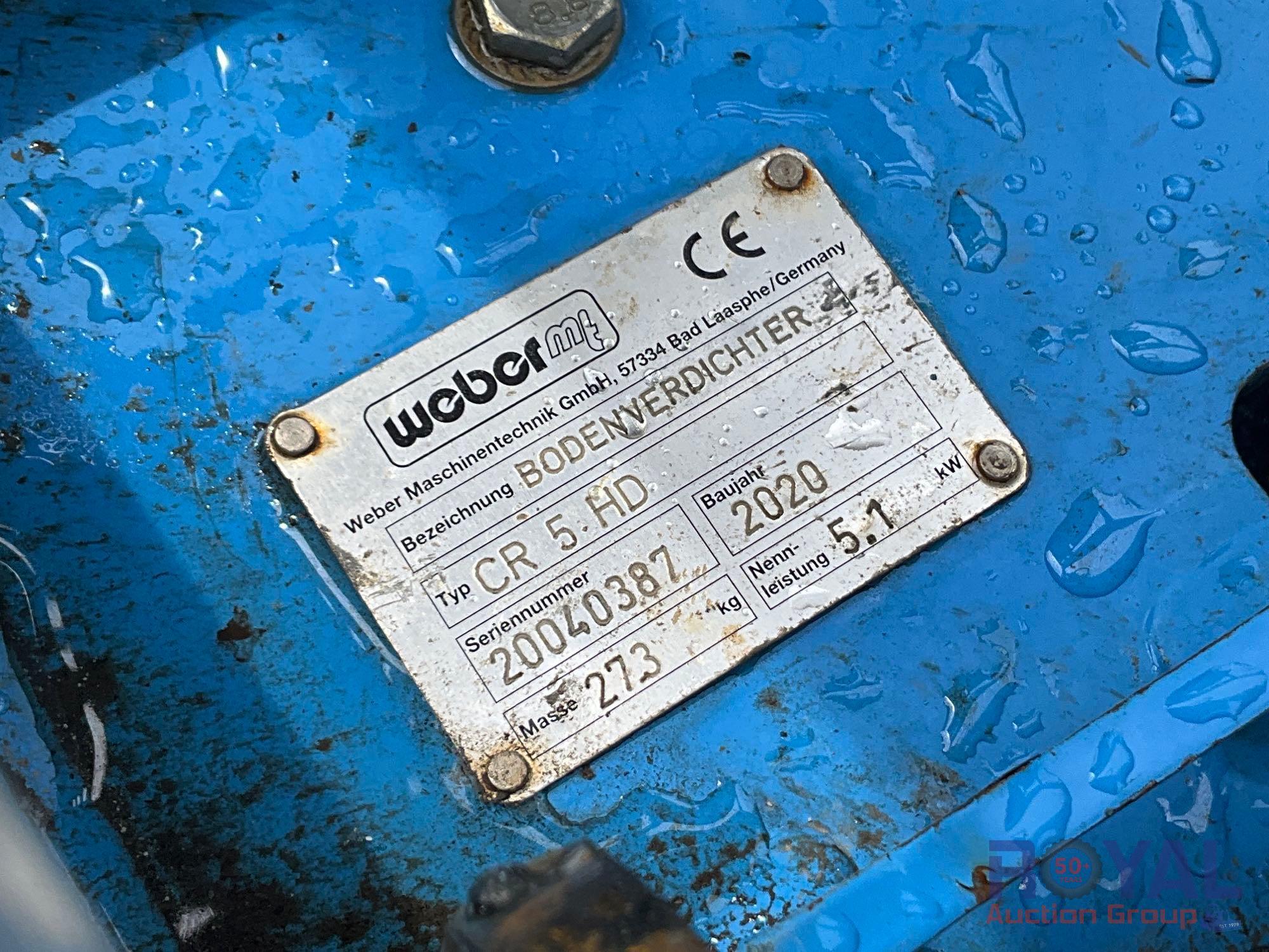 2020 Weber CR 5 HD Plate Compactor