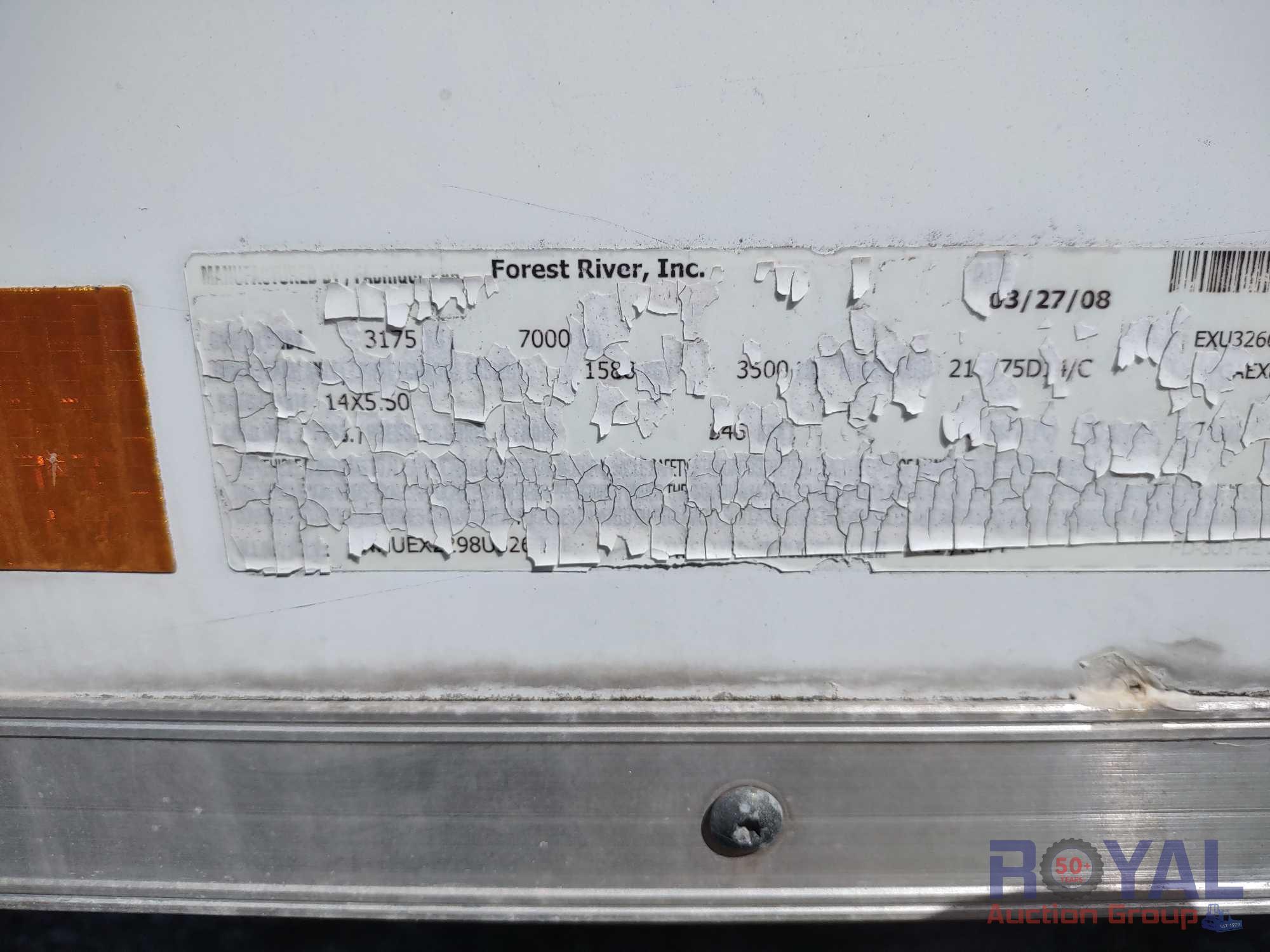 2008 Forest River GAEX812TA2 12ft T/A Enclosed Trailer