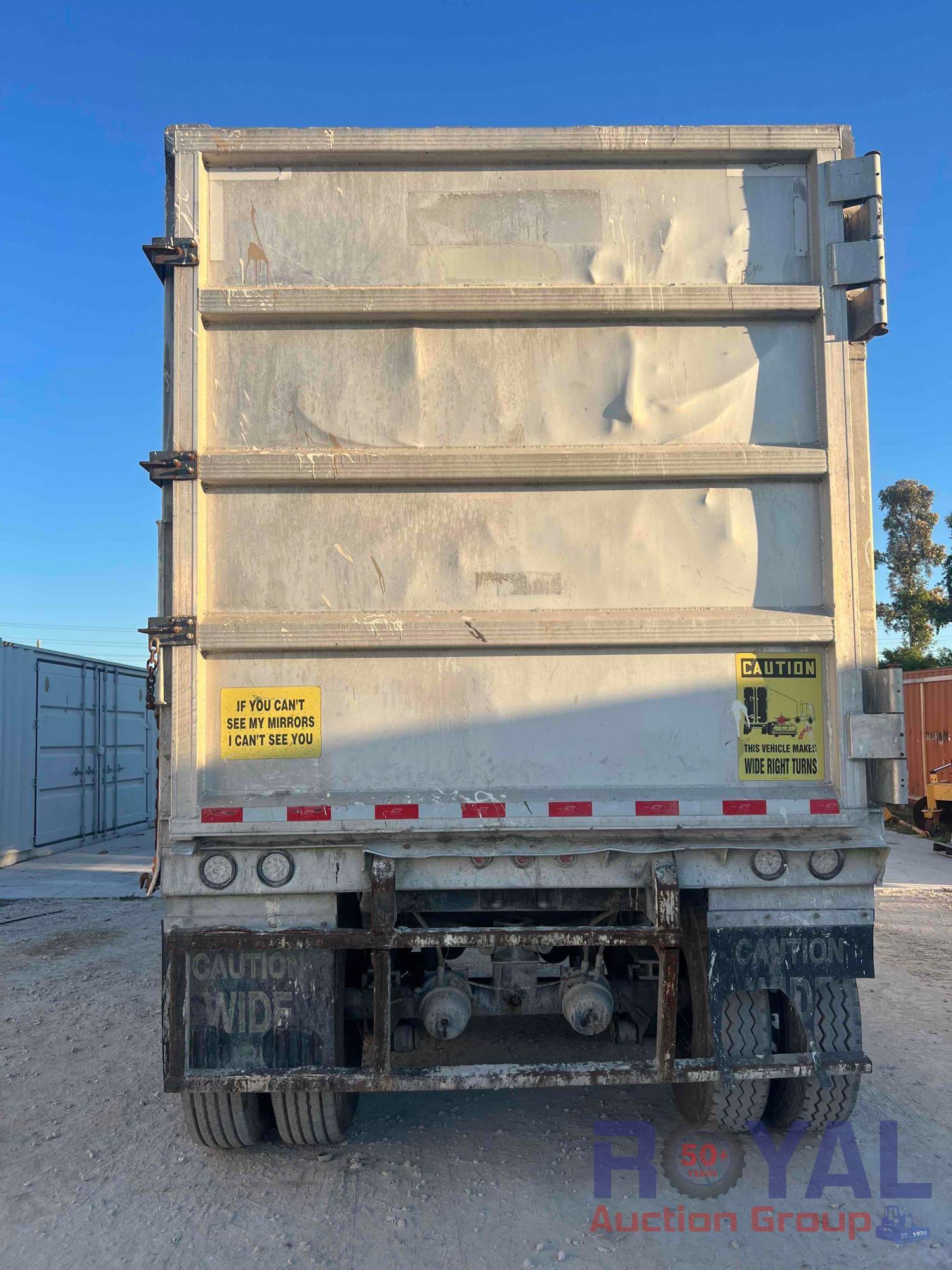 2014 Warren WHDT48102-2-AS 48FT Walking Floor Refuse Trailer