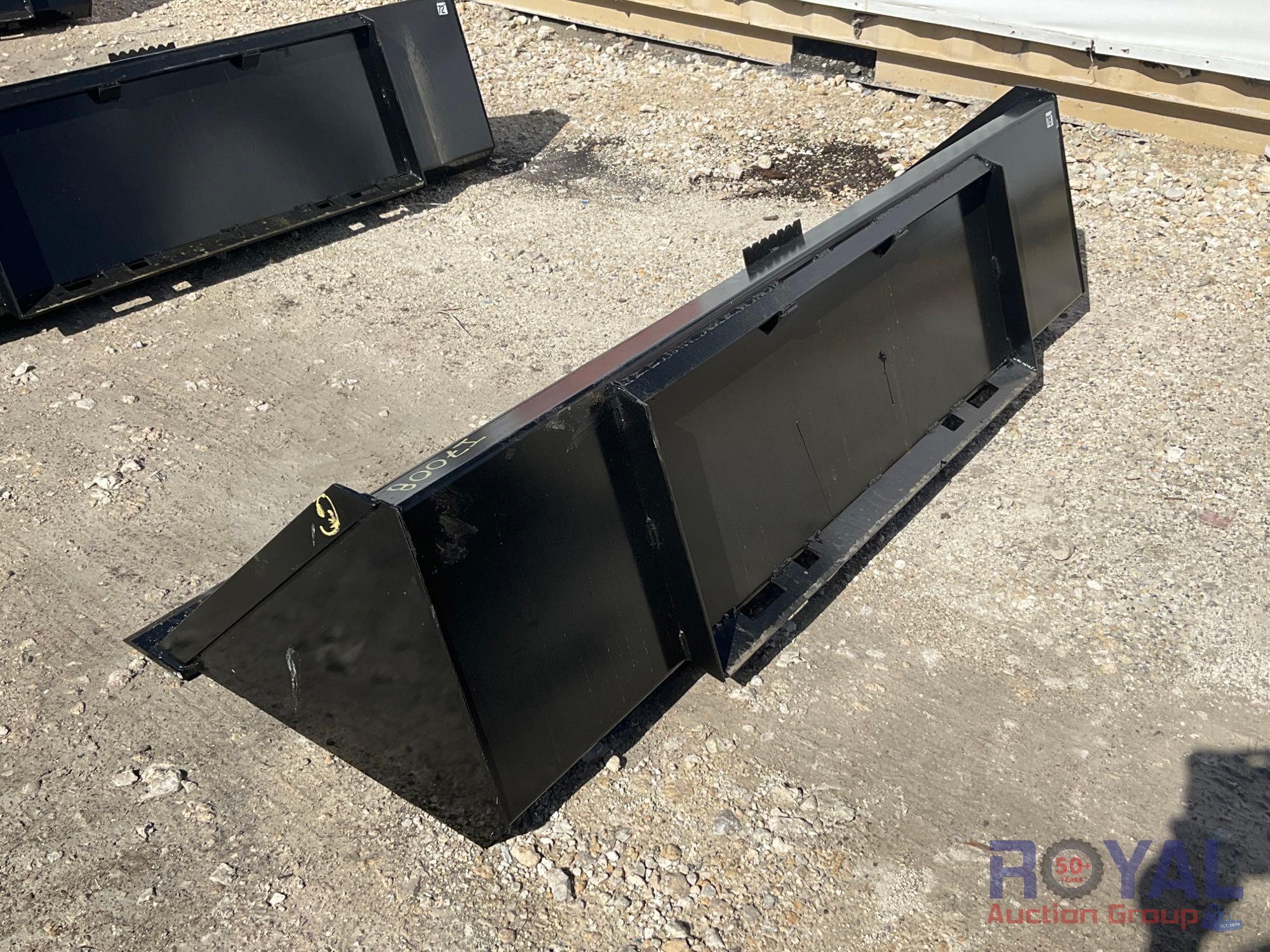2023 78in Skid Steer Bucket Attachment