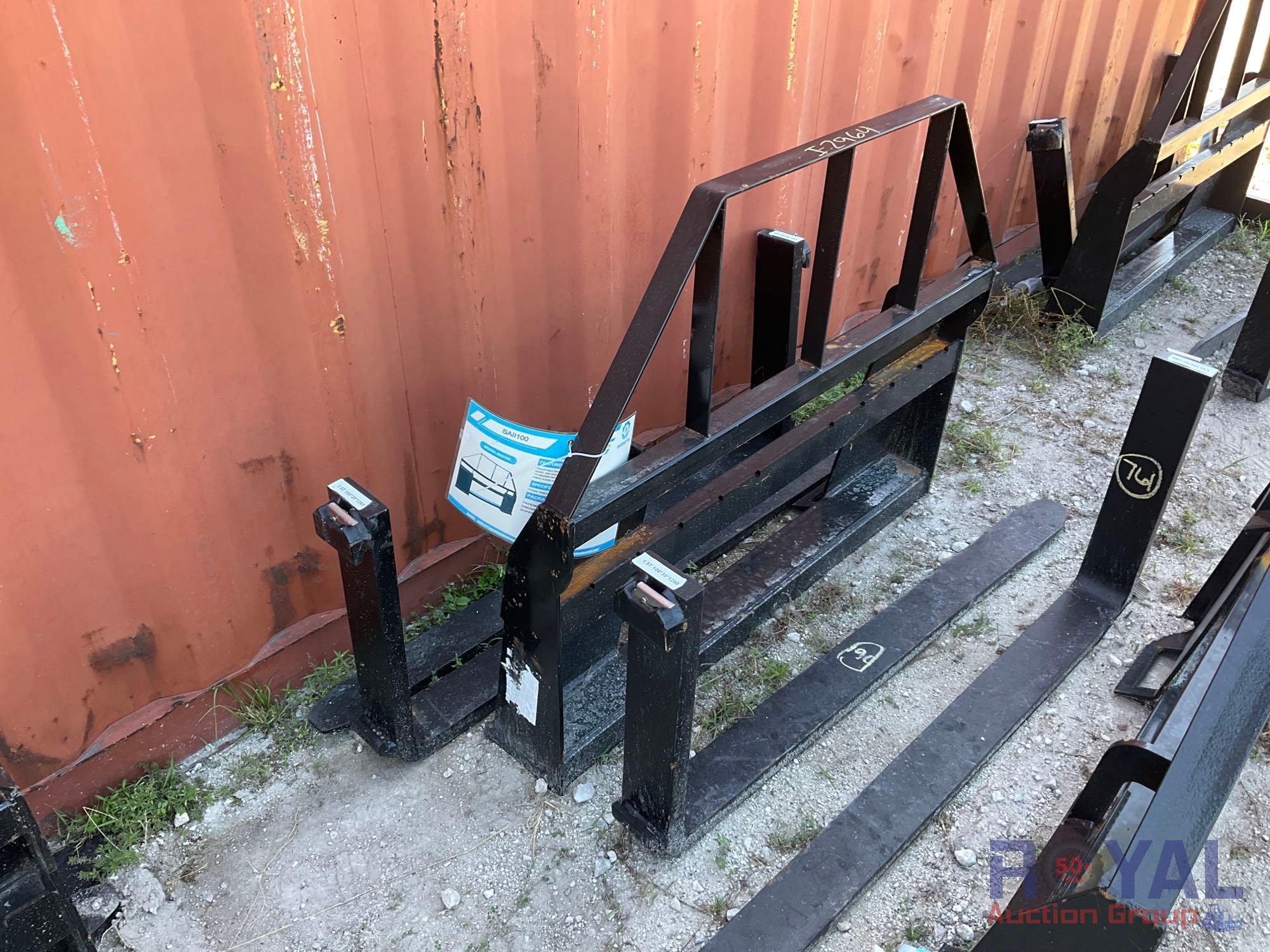 2023 AgroTK SAII100 48in Skid Steer Fork Attachment