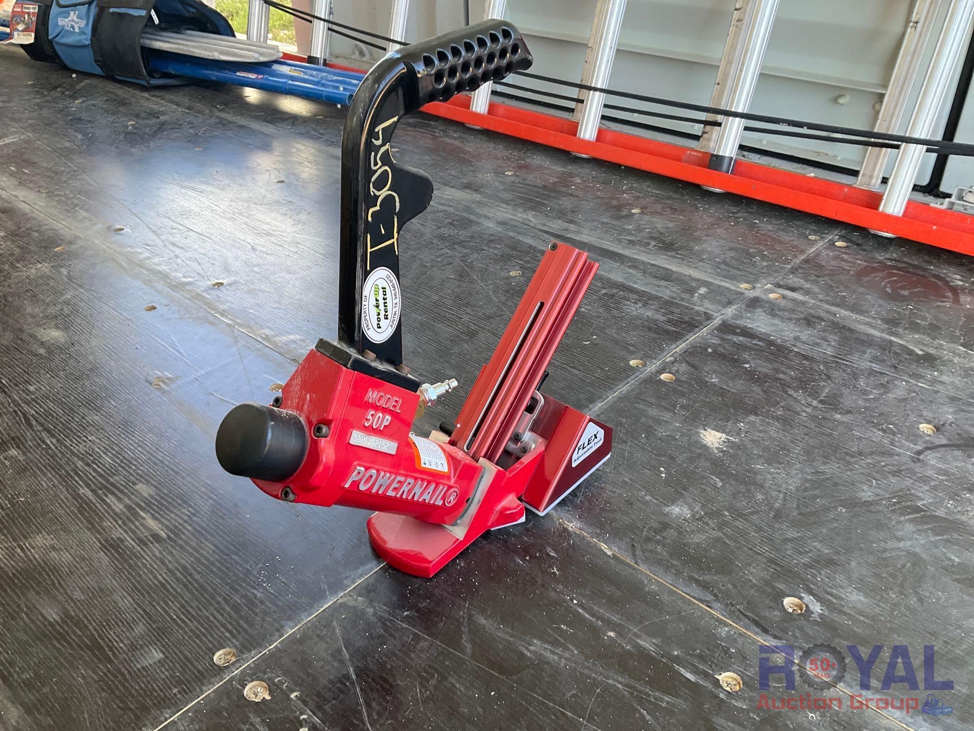 Powernail 50P Floor Nailer, Crain Double Case Power Carpet Stretcher, Bosch Blastrac BL-233-B Sander