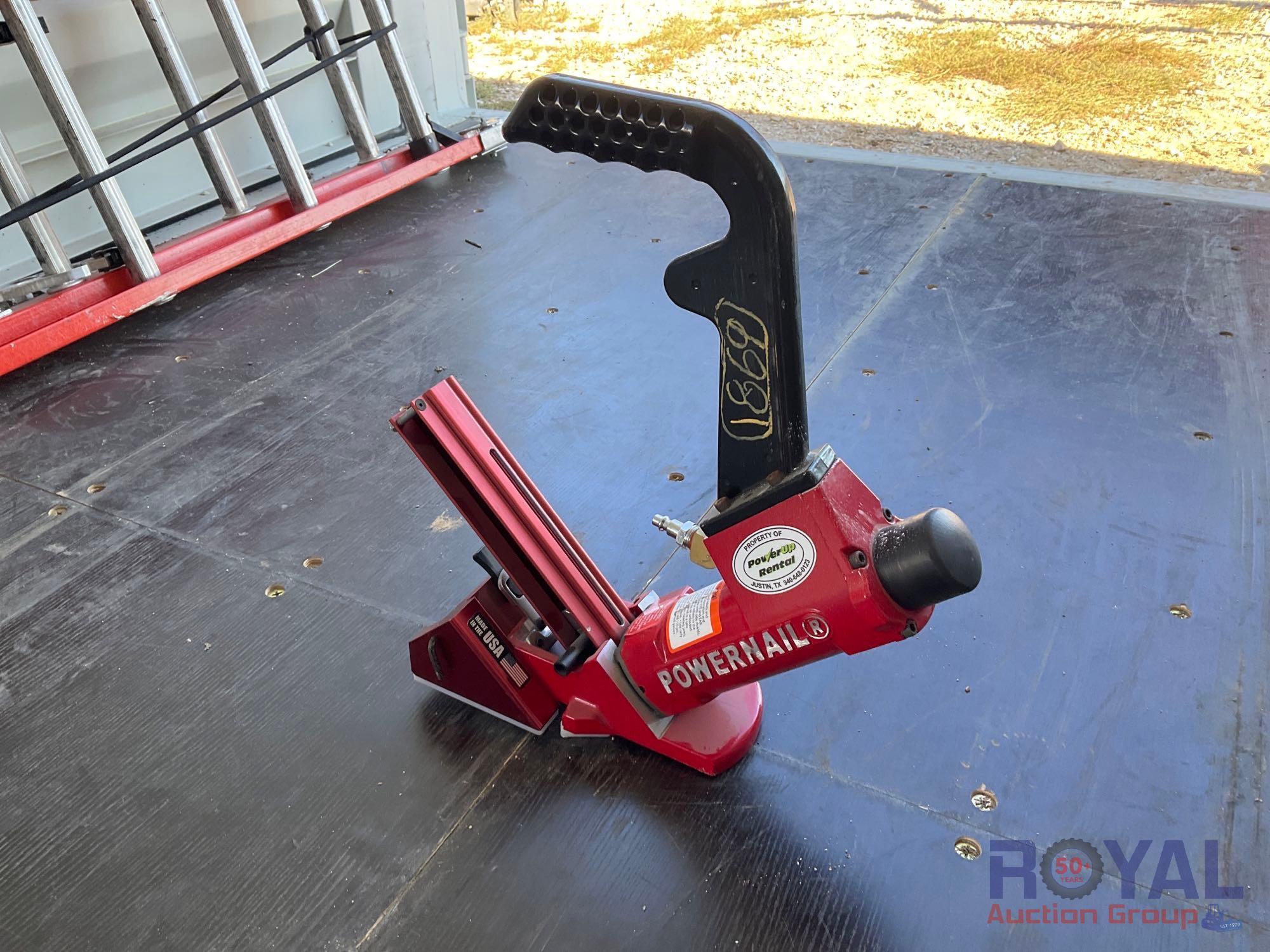 Powernail 50P Floor Nailer, Crain Double Case Power Carpet Stretcher, Bosch Blastrac BL-233-B Sander