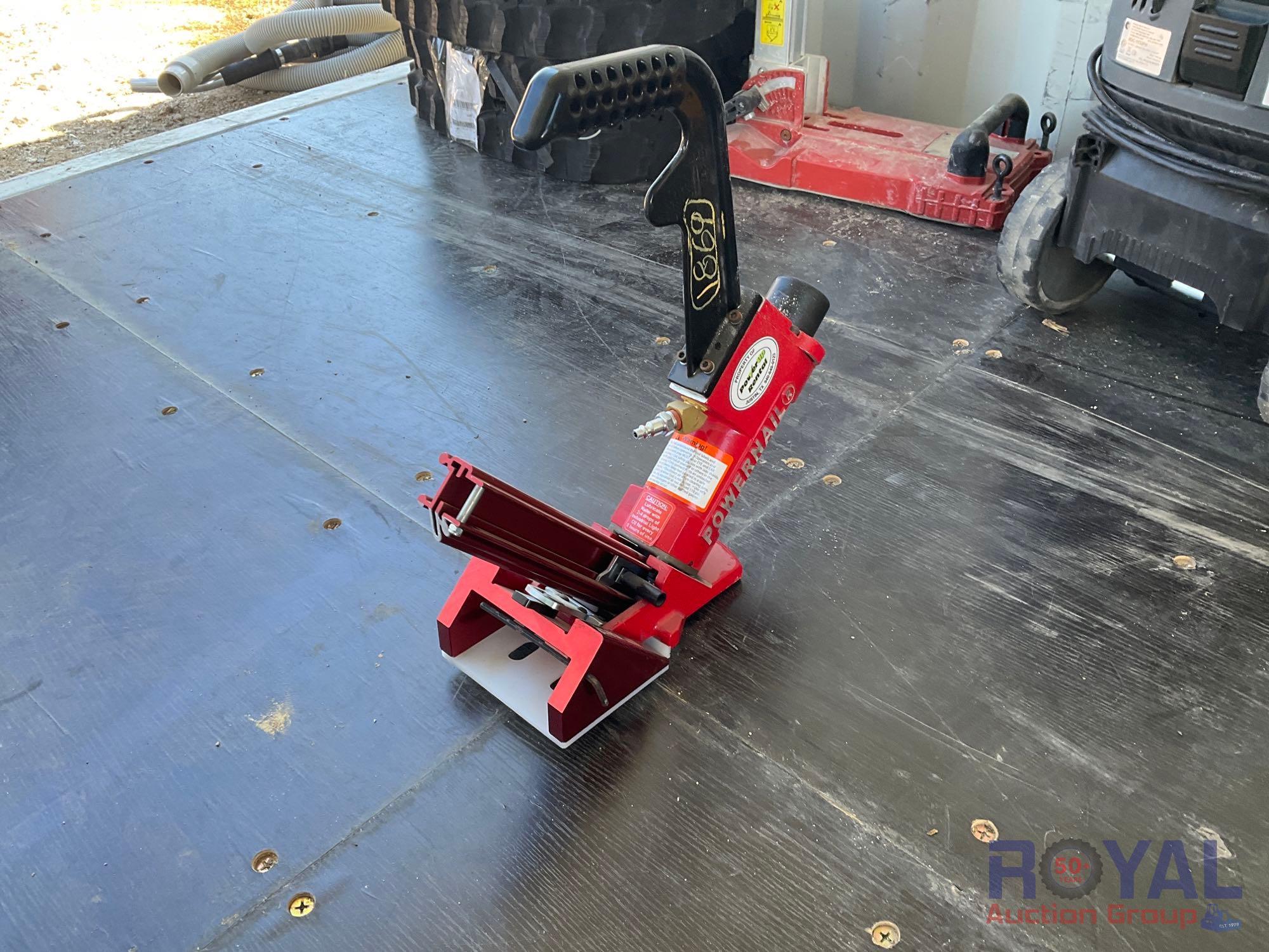 Powernail 50P Floor Nailer, Crain Double Case Power Carpet Stretcher, Bosch Blastrac BL-233-B Sander